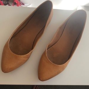 Madewell brown leather flats
